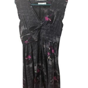 Re:sound 100% Silk 2000s boho/romantic casual Ruffle Dress - S
